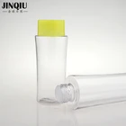 Hotel amenities Eco friendly plastic round packaging empty hotel shampoo bottle for travel