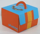 Hot sale popular ECO-friendly custom paper cake box with handle
