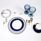 Wholesale newest style dinnerware sets tableware plates luxury dishes sets for restaurant