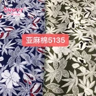 Good price fashion soft custom lurex garments cotton linen fabric roll