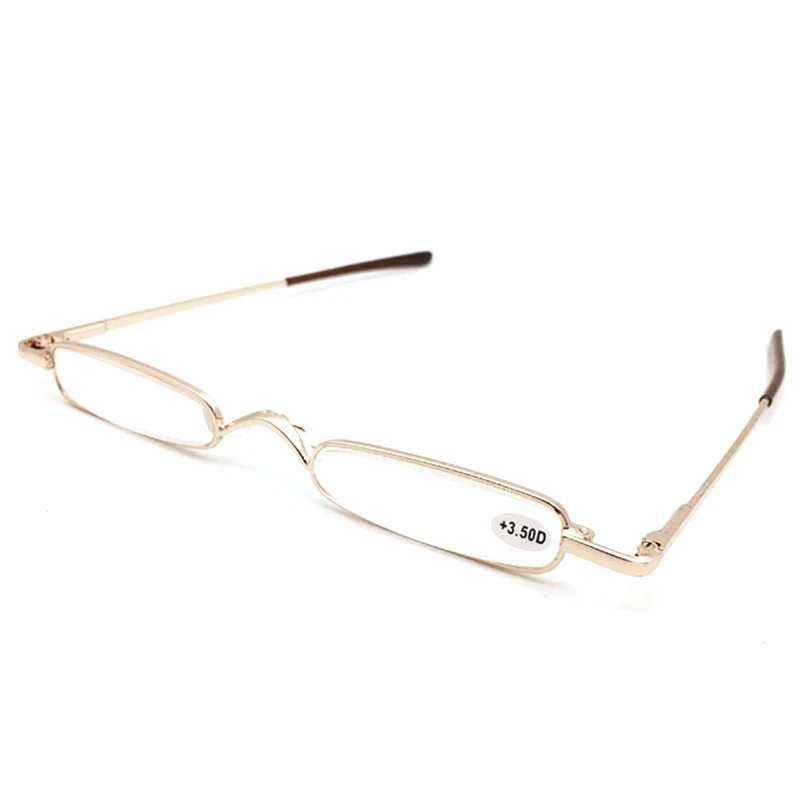 Cheap promotional customized unique eye slim small black frame reading glasses