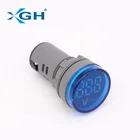 Quality Dc 12V 24V Led Digital Voltmeter Indicator Light Car Bus Motorcycle Voltage Gauge With Waterproof Cover