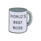 World's Best Boss Office Enamel Lapel Pin