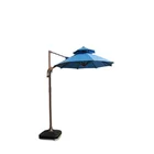 China Beach Umbrella Solar Panel China Custom Square Double Roman Outdoor Beach Umbrellas Beach Umbrella Solar Panel