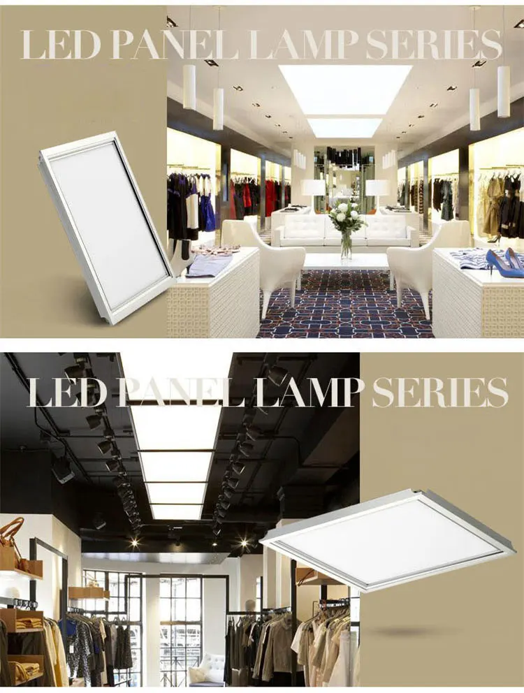 Square Flat Ultra Thin Slim Recessed 600x600 1200x600 20w 30w 48w 80w Ceiling Led Panel Light