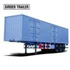 3 axles Aluminum cargo colsed 53ft dry van box semi trailer for sale