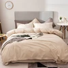 300tc korean style yellow geometric print home choice 100% cotton comforter bedding sets luxury super king size