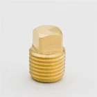 Plug Npt Brass Square Head Plug Male 1/4 NPT Thread