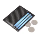 Handmade Full Grain Eco-Friendly Men's Carbon Fiber Genuine Leather Card Holder wallet