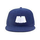 Custom snap back flat brim label patch snapback hat wholesale cap custom logo trucker cap