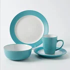 2019 Christmas Gift Western-style Household Ceramic Steak Plate dish& Soup &Bowl& Coffee Cup Set