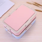 Environmentally Degradable Two-color Wheat Lunch Box With Spoon And Fork And Chopsticks