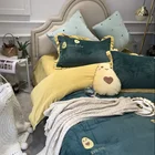 bochunxuan new arrival luxury embroidery cotton bed sheet bedding set