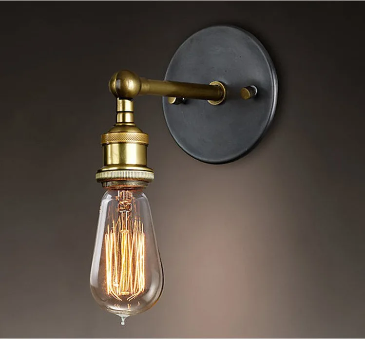 Artdecolite Modern Country Style Brass Wall Lamp E27 Wall light
