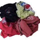 dark color wiping waste used industry cotton rags