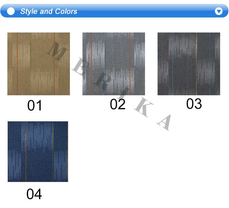 High demand PP durable office office building carpet tiles waterproof carpets