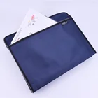Men Portable Chequer Fabric Zipper Computer Bag For Business