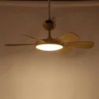 Ac Decorative Shengqi European Style Ac Dc Electric Decorative 6 Blades Modern Ceiling Light With Fan