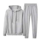 Custom Sweatshirt Custom Blank Men's Pullover Casual Gym Sports Tracksuit Sweatshirt 2 Piece Set