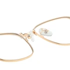 Fashion glasses frame men's and women's general metal plain glasses Simple glasses with rivets
