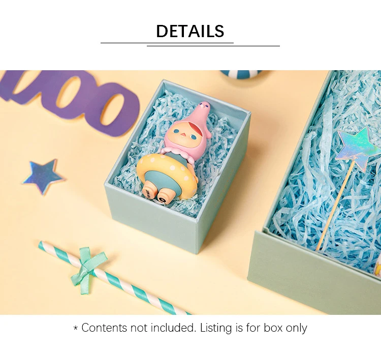 baby paper box candy box baby shower favors mini blue empty