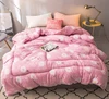 Hot Sale Pink Color Home Wash Cotton Printed Winter Quilt Comfortable Soft Quilt