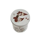 Custom stylish box design packaging round metal cookie tin box