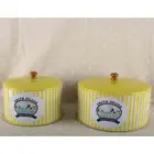 Promotion round cake metal tin case big cookies tin box gift