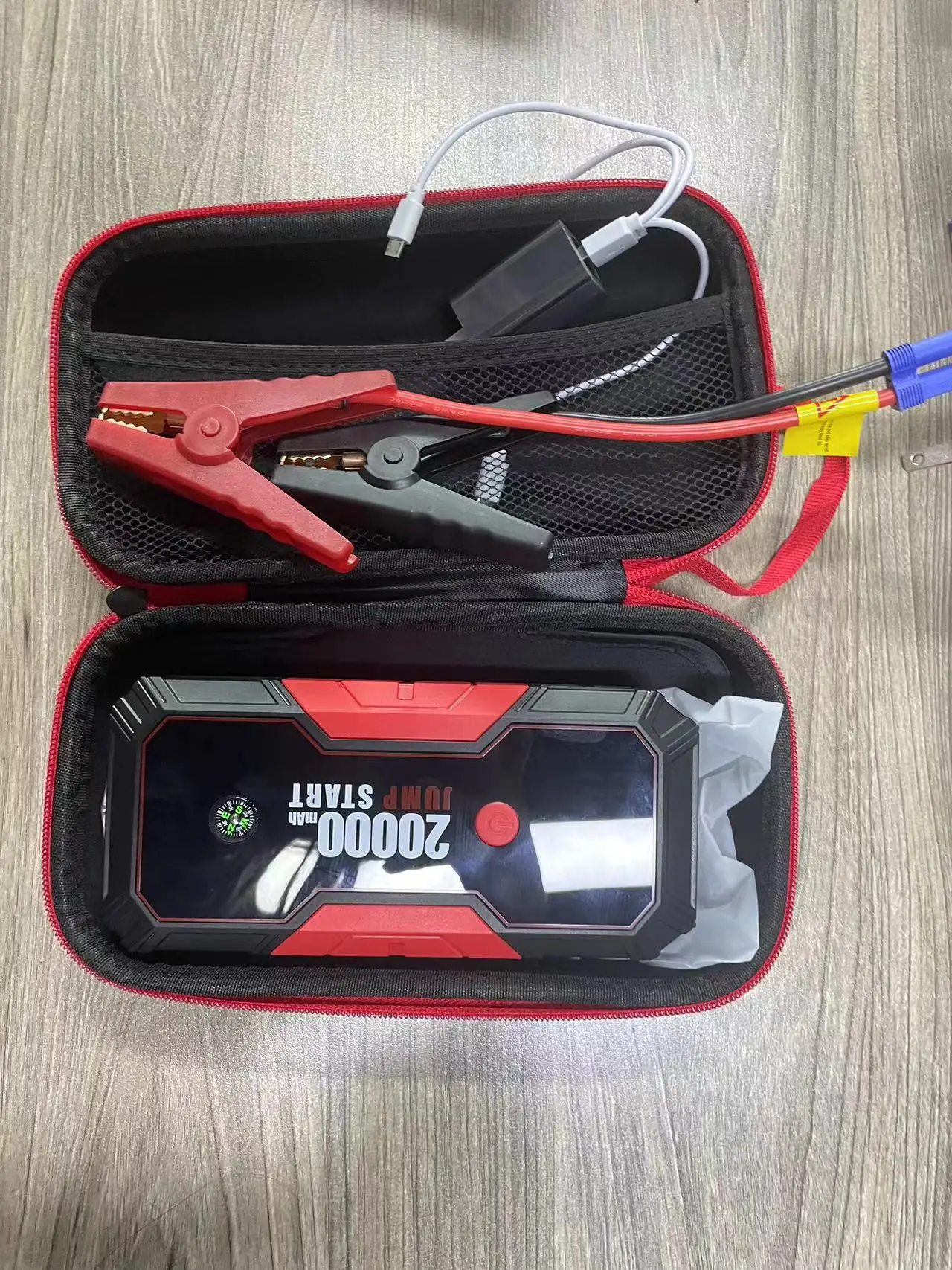 E Fast Wireless V Car Emergency Jump Starter Portable Mah Power