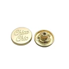 Designer Jeans Button Buttons Jeans Button Customized Logo Designer Shank Zinc Alloy Metal Jeans Men Women Button