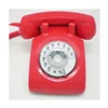 Red old fashioned promotion vintage working telephones