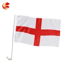 Hot sell blank car window flags canada country car mirror cover flag wholesale