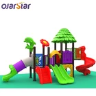 Outdoor Plastic Playground Slide Worldstar Commercial Multifunction Children Equipment For Sale
