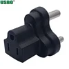 Factory 3Pins Large South Africa Standard to American Socket Power Plug Converter