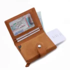 Crazy Horse Leather Men Wallets Retro Handmade Small Purse Top Cow Leather Brand Designer Minimalist Wallet