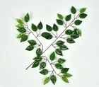 Leaves Variety of Fashion Styles Artificial Banyan Tree Branches and Leaves for Home Decoration