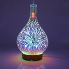 100ml Glass Bottle Aroma Diffuser 3D Colorful Ultrasonic Humidifier