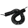 12mm 8mm diameter black spring 3M length towable flexible conduit PU PA tube hose for tractor with hose fitting nut