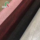 High Quality glitter fabric synthetic Leather with lace for shoes or bags material