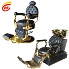 Beauty salon equipment antique Luxury heavy duty rocking classic antique comfortable barber chair for hair sale