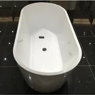 Amazon hot selling CE massage bathtub acrylic freestanding bathtub