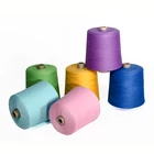 Yarn Fabric Fabric Yarn Good Quality Polyester Spun Color Yarn For Weaving Fabric Spun Polyester Yarn