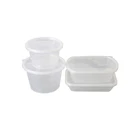 Disposable clear plastic food bowl salad bowl with lid