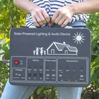 New Arrival Solar Energy Systems 12V With 6 Led Dc Fan