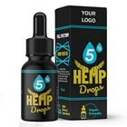30ml private label hemp seed oil omega 3 oil drops Convenient Dropper Cap Bottle