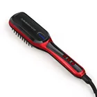 Electric hair straightening comb straightener brush for hair trimming