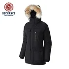 Hot seller ladies duck down-filled coat real racoon fur jacket women long down coat
