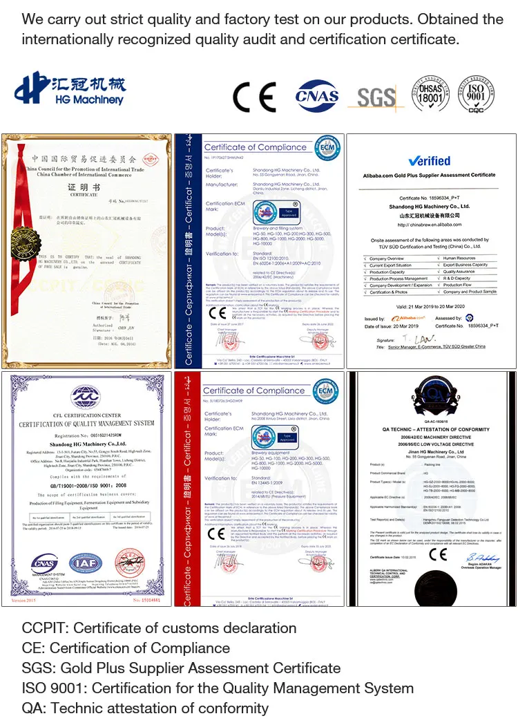 Fully automatic craft beer bottling plant