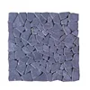Outdoor Garden High Quality Interior Indoor Flagstone Floor Black Limestone Crazy Pattern Mosaic
