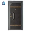 Fashionable style security anti-theft house main door design steel door and frame price